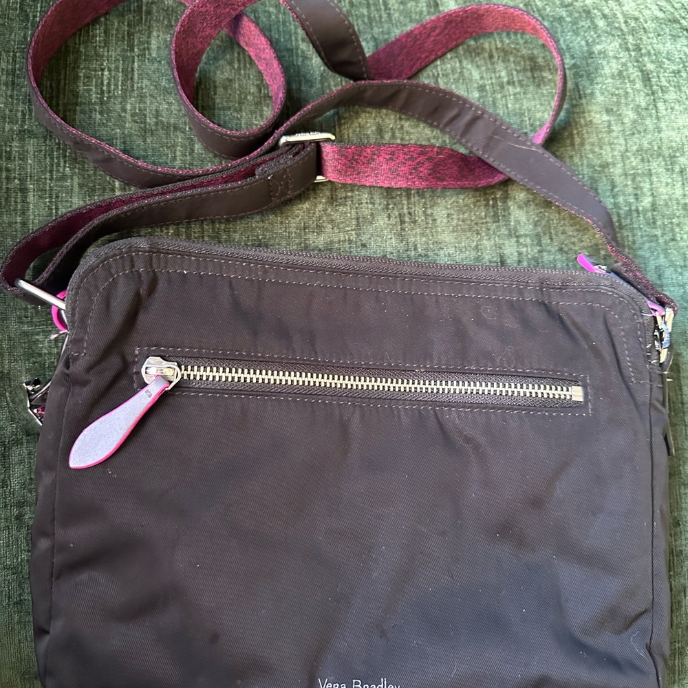 Vera Bradley Black and Pink Crossbody Bag